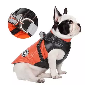 Новая осенне-зимняя одежда для домашних животных, светоотражающая водонепроницаемая теплая одежда для собак, утолщенная хлопковая одежда для собак, одежда для домашних животных S