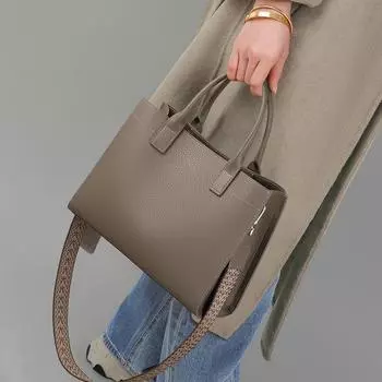 Новая осенне-зимняя ручная сумка через плечо из натуральной кожи высокого качества женская сумка для поездок на работу сумка через плечо