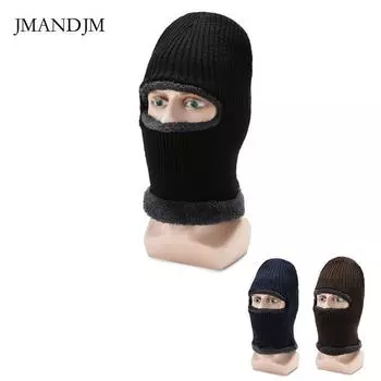 Новая осенне-зимняя шапка из утолщенной теплой шерсти, мужской и женский свитер с интегрированным шарфом, цельновязаная шапка average size серый