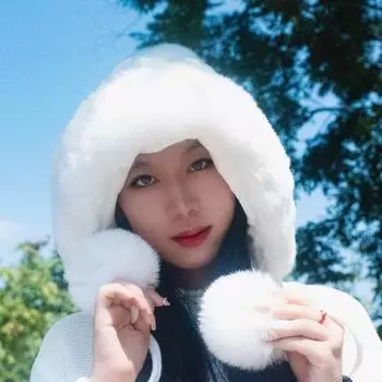 Новая осенне-зимняя шапка с подкладкой, теплая вязаная защитная шапка Lei Feng, милая универсальная мягкая шерстяная шапка для девочек, женская шапка One Size