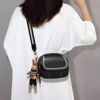 Новая осенне-зимняя сумка через плечо из натуральной кожи, высококачественная универсальная сумка через плечо