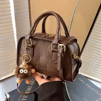 Новая осенне-зимняя сумка через плечо женская сумка простая маленькая квадратная сумка высококачественная ретро-сумка