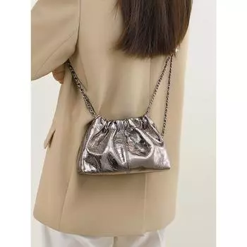 Новая осенне-зимняя сумка Cloud Bag из натуральной кожи, сумка через плечо для мобильного телефона, высококачественная сумка на одно плечо