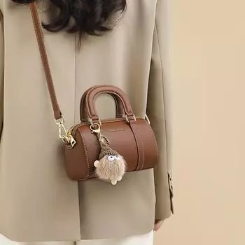 Новая осенне-зимняя сумка-подушка из натуральной кожи для женщин, мини-сумка на одно плечо Boston