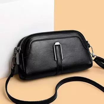 Новая осенне-зимняя универсальная сумка для мобильного телефона, модная двухслойная ручная сумка через плечо