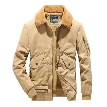 Новая осенне-зимняя утепленная мужская рабочая куртка из бархата, зимняя многослойная хлопковая куртка M
