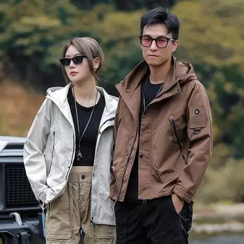 Новая осенне-зимняя зеленая свободная модная брендовая рабочая куртка с капюшоном, куртка-топ для мужчин и женщин, повседневный тренд S