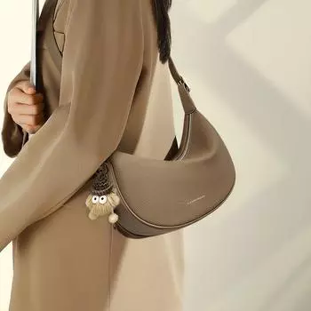 Новая осенне-зимняя женская сумка через плечо из натуральной кожи сумка через подмышку Высококачественная сумка-пельмень Сумка через плечо