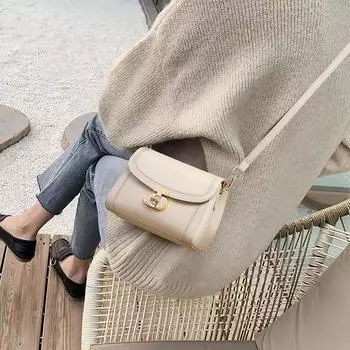 Новая осенне-зимняя женская сумка через плечо, сумка подмышкой из натуральной кожи, изысканная маленькая сумка на одно плечо