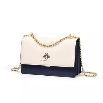 Новая осенне-зимняя женская сумка через плечо, маленькая квадратная сумка на цепочке, легкая роскошная высококачественная кожаная сумка