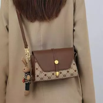 Новая осенне-зимняя женская сумка Сумка через плечо Сумка подмышками Высококачественная сумка через плечо Универсальная квадратная сумка