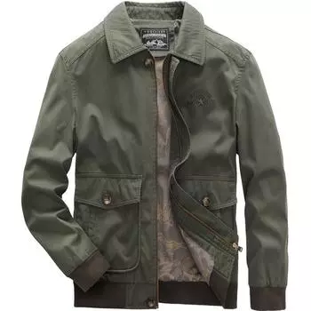 Новая осенняя куртка мужская молодежная повседневная мужская куртка с лацканами большого размера с несколькими карманами S