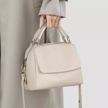 Новая осенняя сумка-тоут через плечо для мам, высококачественная большая вместительная сумка из натуральной кожи