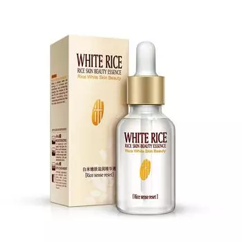 Новая отбеливающая сыворотка из белого риса, увлажняющий крем для лица, против морщин, против старения, для лица, для лечения тонких линий, акне, уход за кожей, 15 мл