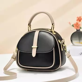 Новая овальная сумка женская сумка вестерн однотонная маленькая круглая сумка повседневная женская сумка через плечо модная сумка-мессенджер