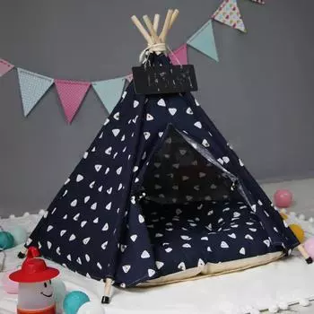 Новая палатка для домашних животных, гнездо для собак корги с синими глазами, гнездо для кошек, гнездо для домашних животных S (40 40 50cm)