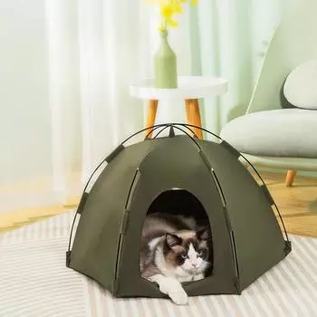 Новая палатка-гнездо для кошки и питомника, весенний и летний коврик, дышащий домик для питомца, удобная палатка для собак и кошек S 40*40