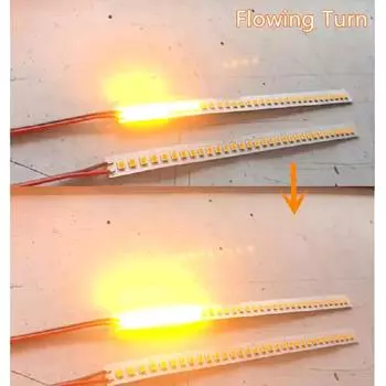 Новая пара 32LED 18см зеркал заднего вида гибкая полоса динамичного указателя поворота встроенный декодер