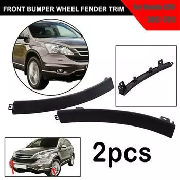Новая пара черных пластиковых молдингов на передний бампер и крыло для Honda CRV 2007-11