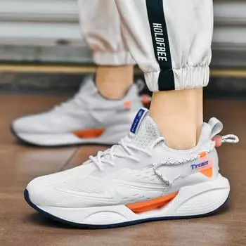 Новая пара дышащих сетчатых кроссовок для мужчин и женщин, сверхлегкие амортизирующие кроссовки с мягкой нескользящей подошвой из попкорна 43