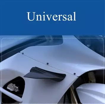 Новая пара матово-черных мотоциклетных винглетов, обтекатель, гоночный аэродинамический спойлер, комплект крыльев