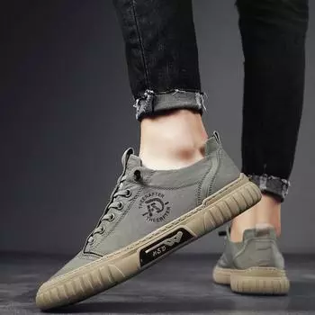 Новая парусиновая мужская обувь, удобные универсальные кроссовки, мужские летние дышащие туфли из ледяной шелковой ткани для мужчин, повседневные прогулочные лоферы 39 чёрный