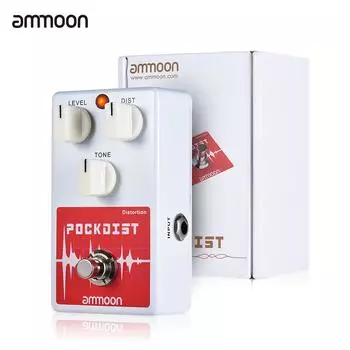 Новая педаль эффектов для гитары ammoon Classic Distortion True Bypass, выход 1/4 дюйма