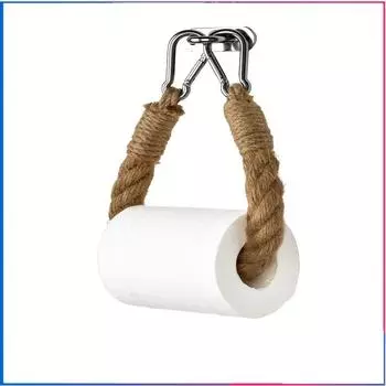 Новая пеньковая веревка для туалетной бумаги, кухонный настенный держатель для бумаги, туалетная веревка, рулон бумаги, полка ручной работы в стиле ретро