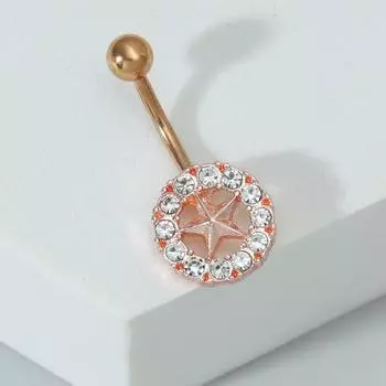Новая пентаграмма, круглая вермикулитовая пупка, пупок, ногти, человеческие проколы, ювелирные изделия