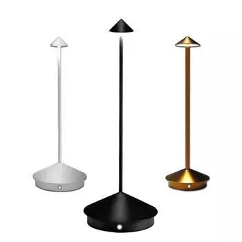 Новая перезаряжаемая светодиодная настольная лампа для гостиничного ресторана Touch - декоративная настольная лампа changeable белый