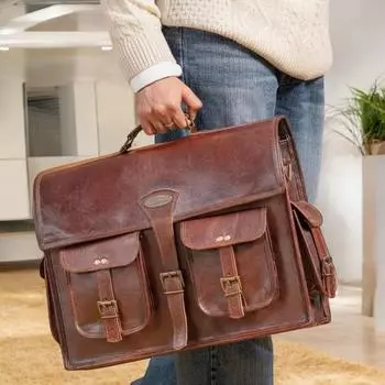 Новая персонализированная кожаная сумка-мессенджер, сумка для ноутбука, портфель, кросс-боди, офисная сумка, деревенская винтажная сумка-мессенджер Подарки на День святого Валентина для мужчин