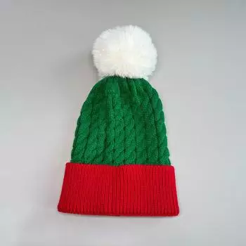 Новая персонализированная ретро модная шерстяная шапка теплая стеганая цветная вязаная шапка A