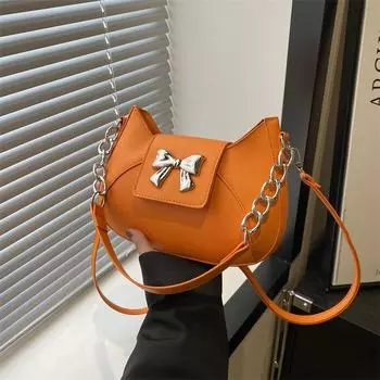 Новая персонализированная сумка-мессенджер, нишевая дизайнерская сумка, весенняя женская красота 2024 года, простая повседневная сумка через плечо, женская сумка чёрный