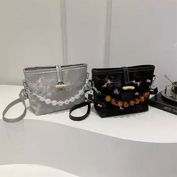 Новая персонализированная сумка Niche Design, новая модная сумка-ведро в китайском стиле, женская повседневная сумка через плечо