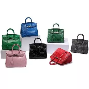 Новая платиновая сумка, модная женская сумка на одно плечо с диагональным ремнем + женская сумка из натуральной кожи с узором крокодила