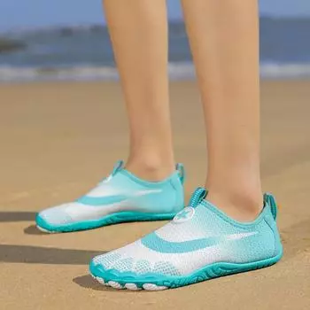 Новая пляжная обувь для отдыха на открытом воздухе, мужская и женская обувь для ручья, обувь для плавания вброд, нескользящая и устойчивая к порезам, дышащая задняя часть, мягкая подошва, быстросохнущая обувь для плавания 35