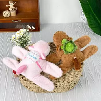 Новая плюшевая игрушка Capybara Puffing Ring, студенческая запястье, West Highland Scribbled Puppy, кукла-браслет, кукла Color randomly sent