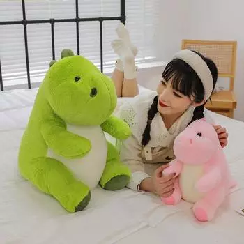 Новая плюшевая игрушка-динозавр, кукла-ленивый маленький динозавр, кукла-подушка для сна, подарок на день рождения для девочек 25cm0.2kg