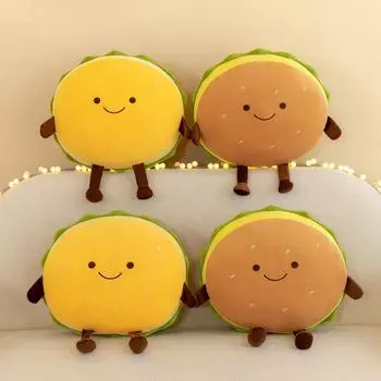 Новая плюшевая игрушка-гамбургер, имитация гамбургера, кукла-подушка, тряпичная кукла, украшение, подушка, подарок 45*35*20 0.55kg