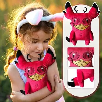 Новая плюшевая игрушка-кукла Hell Cursed Cat Alastor One Size красный