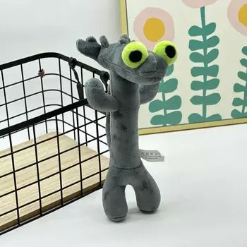Новая плюшевая игрушка-кукла Toothless Dance Grey Big Eyes Toothless Black Dragon