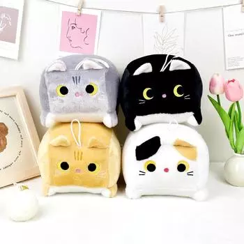 Новая плюшевая игрушка-кукла в виде кота, милая маленькая подушка-кошка, студенческий мультяшный детский подарок