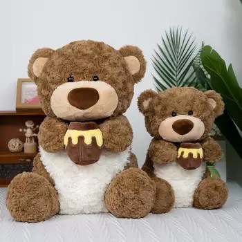 Новая плюшевая игрушка-медведь Honeypot, милая мультяшная кукла-медведь, подушка, подарок на день рождения 32cm
