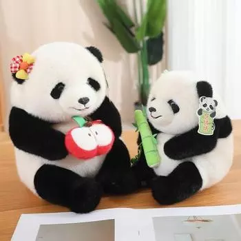 Новая плюшевая игрушка Yivongfang Little Panda Sweet Fruit Flower, рюкзак для куклы-гиганта в виде панды, подарок для девочки 20cm