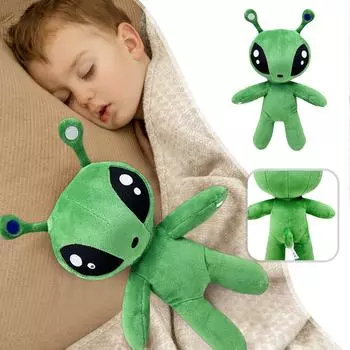 Новая плюшевая кукла AFTONSPARV Green Alien, плюшевая кукла Green Alien, куклы One Size зелёный