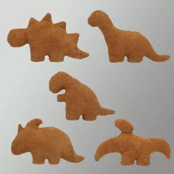 Новая плюшевая подушка Dino - Chicken Nugget Dinosaur: Стегозавр и тираннозавр Basic Package