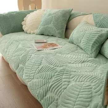 Новая плюшевая подушка для дивана Crystal, высококачественная и минималистичная подушка для сиденья, противоскользящий чехол, тканевое полотенце, сезонный стиль 70*70cm