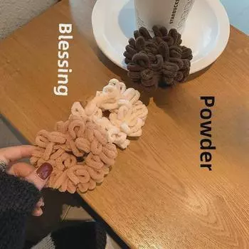 «Новая плюшевая повязка для волос в корейском стиле 2021 года»: Простая, высокая резинка для женщин.