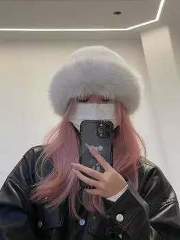 Новая плюшевая шляпа помещика женская осенне-зимняя, морозостойкая и теплая шапка северо-восточный бассейн шапка для защиты ушей показывает лицо прилива M56-58cm