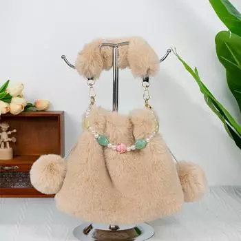 Новая плюшевая сумка конфетного цвета для девочек, сумка в виде сердца, мультяшная восьмидюймовая кукла-машина 20*20*10cm